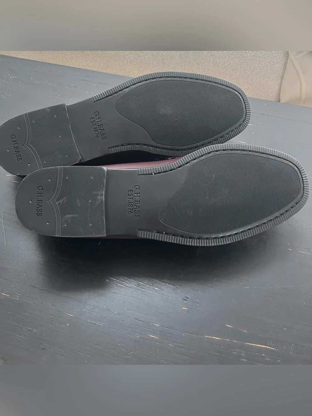G.H.BASS Lincoln Bit Easy Weejun Loafers - Wine   Size 13